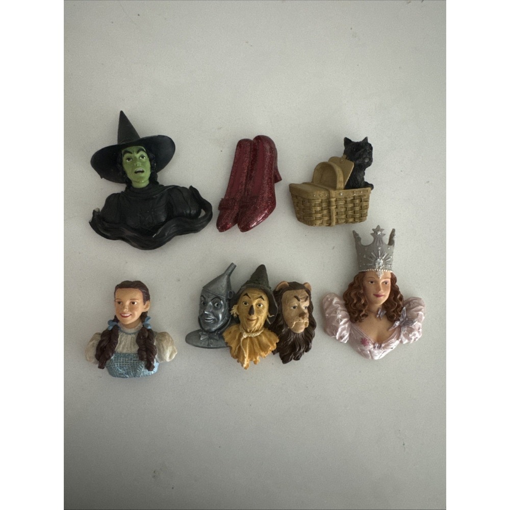 Vintage 1980's Wizard Of Oz Refrigerator Magnet Set